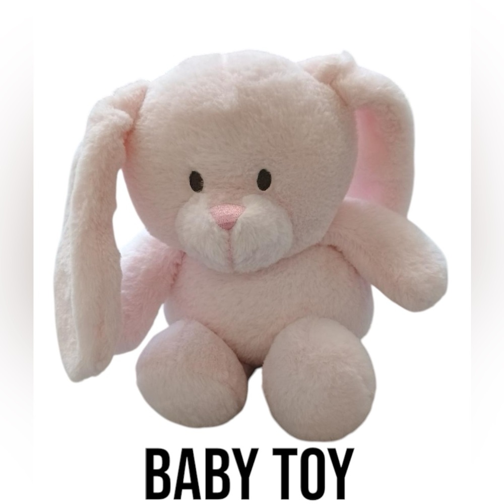 Kellytoy Pink baby bunny rattle Lovey